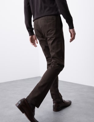 

Mens Autograph Slim Fit Italian Chinos - Dark Chocolate, Dark Chocolate