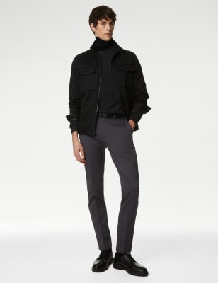 

Mens Autograph Italienische Chinos in schmaler Passform mit Stretchanteil - Dark Pewter, Dark Pewter