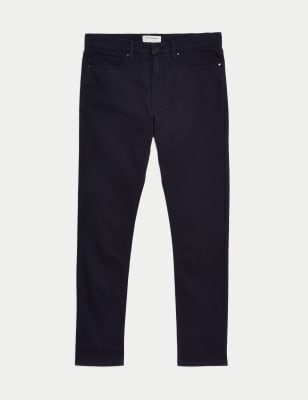 

Mens Autograph Slim Fit Italian 5 Pocket Trousers - Navy, Navy