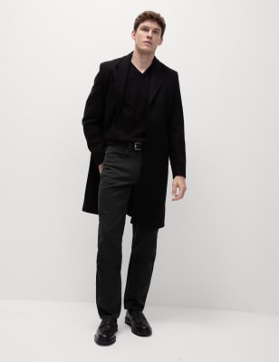 

Mens M&S Collection Straight Fit Textured 5 Pocket Trousers - Dark Grey, Dark Grey