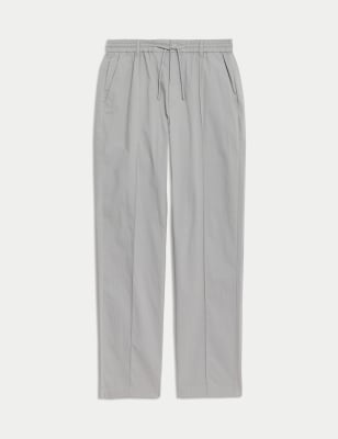 

Mens Autograph Single Pleat Technical Chino Trouser - Silver Grey, Silver Grey