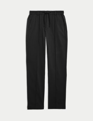 

Mens Autograph Straight Fit Single Pleat Trousers - Black, Black