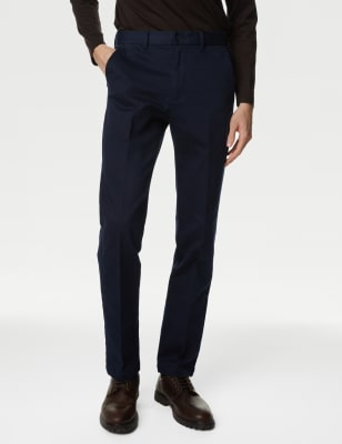 

Mens Autograph Regular Fit Italian Stretch Chinos - Navy, Navy