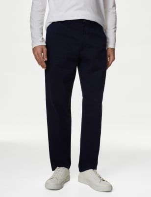 

Mens M&S Collection Loose Fit Stretch Chinos - Navy, Navy