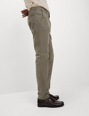 

Mens M&S Collection Slim Fit Stretch Chinos - Mole, Mole