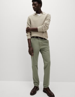 

Mens M&S Collection Slim Fit Stretch Chinos, Onyx