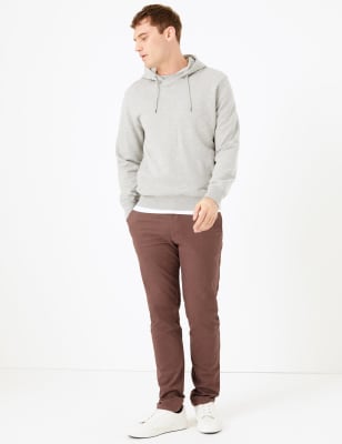 

Mens M&S Collection Chino-Hose mit Stretch und schmaler Passform - Putty, Putty