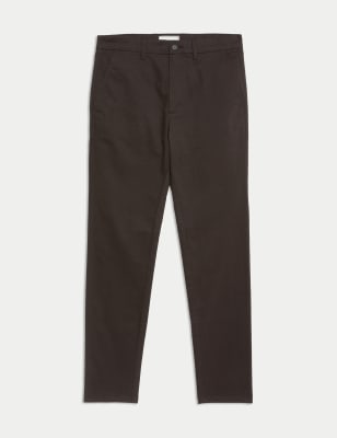 

Mens M&S Collection Slim Fit Stretch Chinos - Dark Chocolate, Dark Chocolate