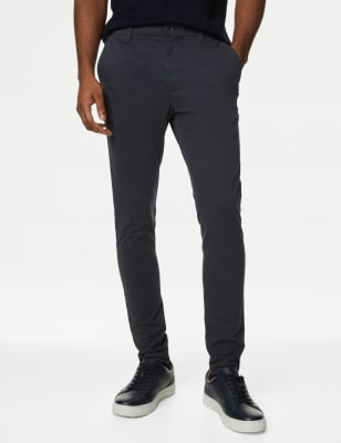 

Mens M&S Collection Skinny Fit Stretch Chinos - Dark Charcoal, Dark Charcoal