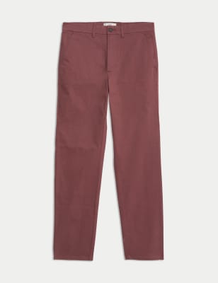 

Mens M&S Collection Regular Fit Stretch Chinos - Wine, Wine