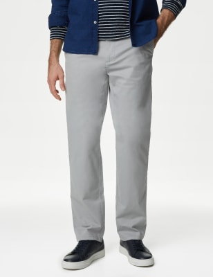 

M&S Collection Chino elástico regularMens - Dove, Dove