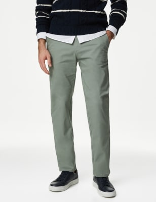 

Mens M&S Collection Regular Fit Stretch Chinos - Sage Green, Sage Green