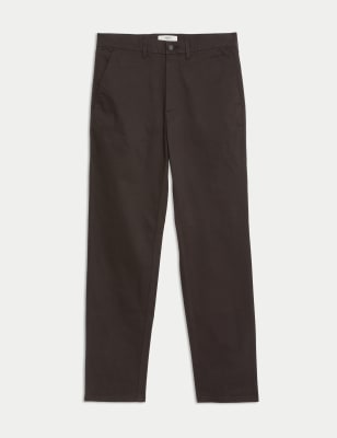 

Mens M&S Collection Regular Fit Stretch Chinos - Dark Chocolate, Dark Chocolate