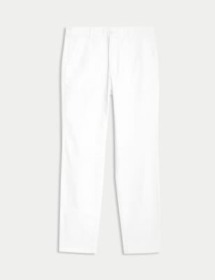 

Mens M&S Collection Chinos in normaler Passform mit Stretchanteil - White Mix, White Mix
