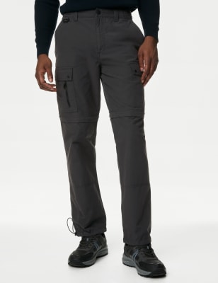 

Mens Goodmove Zip Off Trekking Trousers with Stormwear™ - Grey, Grey