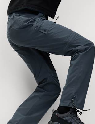 

Mens Goodmove Zip Off Trekking Trousers with Stormwear™ - Petrol, Petrol