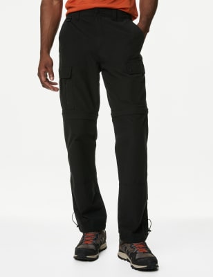 

Mens Goodmove Zip Off Trekking Trousers with Stormwear™ - Black, Black