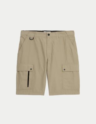 

Mens M&S Collection Ripstop Textured Trekking Shorts with Stormwear™, Stone