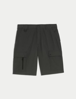 

Mens M&S Collection Ripstop Textured Trekking Shorts with Stormwear™, Grey