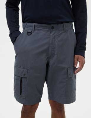 

Mens M&S Collection Ripstop Textured Trekking Shorts with Stormwear™ - Petrol, Petrol