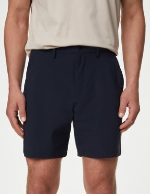 

Mens M&S Collection Lightweight Technical Stretch Chino Shorts - Navy, Navy