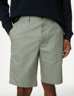 

Mens M&S Collection Super Lightweight Stretch Chino Shorts - Sage, Sage