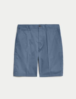 

Mens M&S Collection Super Lightweight Stretch Chino Shorts, Air Force Blue