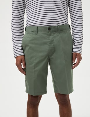 

Mens M&S Collection Super Lightweight Stretch Chino Shorts - Moss, Moss