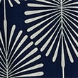 Geometric Print Cuban Collar Shirt, INDIGO, swatch
