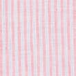 Pure Linen Striped Grandad Collar Shirt, PINK MIX, swatch