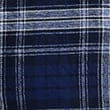 Pure Cotton Flannel Shirt, BLUE MIX, swatch