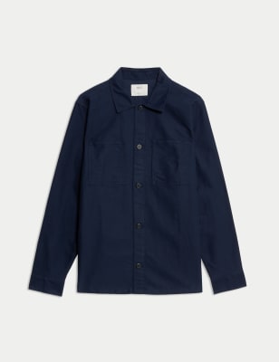 

M&S Collection Cubrecamisas de algodónMens - Dark Navy, Dark Navy