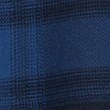 Pure Cotton Checked Flannel Shirt, INDIGO, swatch
