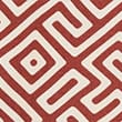 Easy Iron Linen Blend Geometric Short Sleeve Shirt, PAPRIKA, swatch