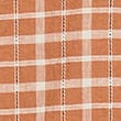 Linen Rich Check Short Sleeve Shirt, ORANGE MIX, swatch