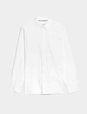 

Mens M&S Collection Cotton Rich Oxford Shirt - White, White