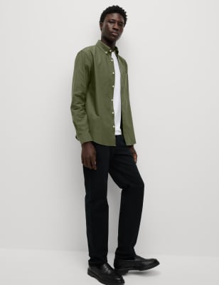 

M&S Collection Camisa Oxford 100% algodón The UltimateMens - Khaki, Khaki