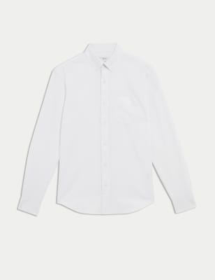 

Mens M&S Collection The Ultimate Pure Cotton Oxford Shirt - White, White