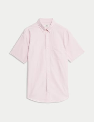 

Mens M&S Collection The Ultimate Pure Cotton Oxford Shirt - Pink, Pink