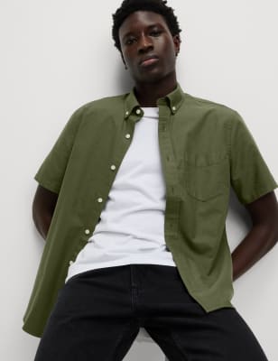 

Mens M&S Collection The Ultimate Pure Cotton Oxford Shirt, Khaki