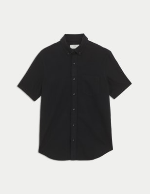 

Mens M&S Collection The Ultimate Pure Cotton Oxford Shirt - Black, Black