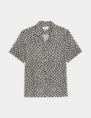 

Mens Autograph Printed Shirt - Black Mix, Black Mix