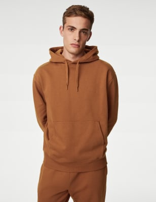 

Mens M&S Collection Hoodie in Übergröße mit hohem Baumwollanteil - Nutmeg, Nutmeg