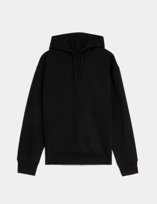 

Mens M&S Collection Oversized Cotton Rich Hoodie - Black, Black