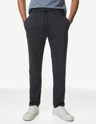 

Mens M&S Collection Drawstring Cotton Rich Straight Leg Joggers - Charcoal, Charcoal