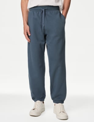 

Mens M&S Collection Cotton Rich Oversized Joggers - Air Force Blue, Air Force Blue