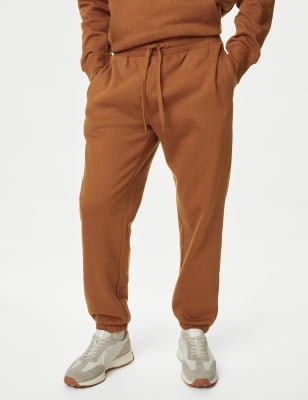 

Mens M&S Collection Cotton Rich Oversized Joggers - Nutmeg, Nutmeg