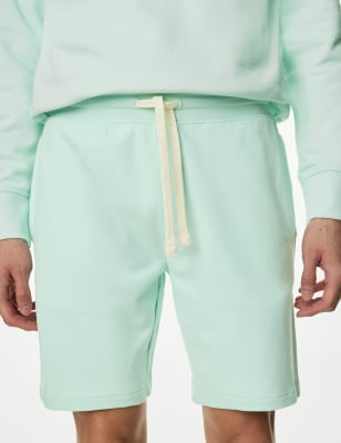 

M&S Collection Pantalón corto de punto con cordón ajustable 100% algodónMens - Mint/Ice, Mint/Ice