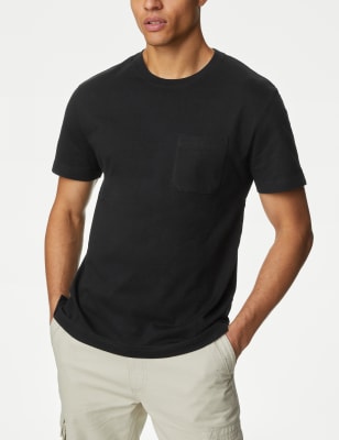 

Marks & Spencer Pure Cotton Heavyweight T-Shirt (MALE, BLACK, XXL-STD)