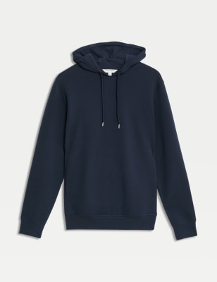 

Mens Autograph Cotton Rich Hoodie - Dark Navy, Dark Navy